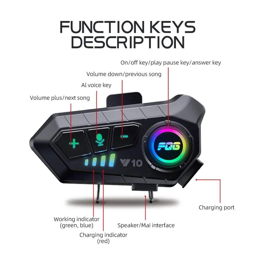 Bluetooth Helmet Speakers